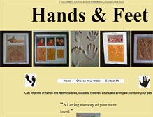 Tablet Screenshot of handsandfeet.co.za